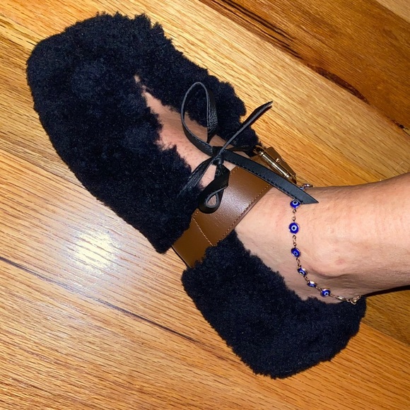 Marni shearling buckled flats - Picture 13 of 14